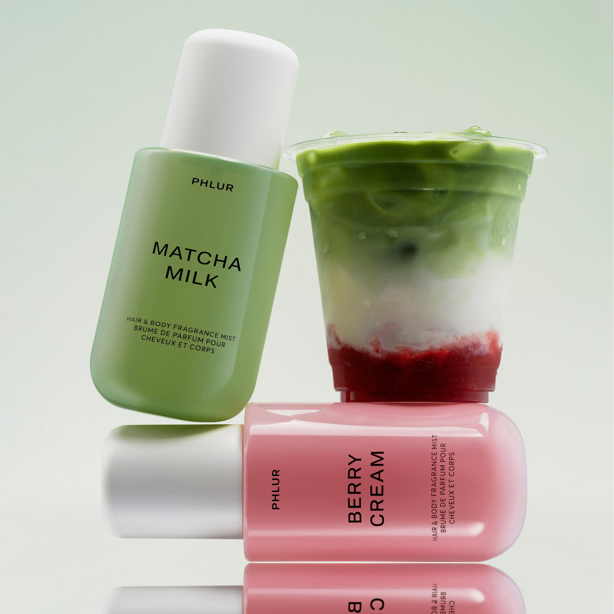 Berry Matcha Body Mist Duo - Matcha Milk and Berry Cream