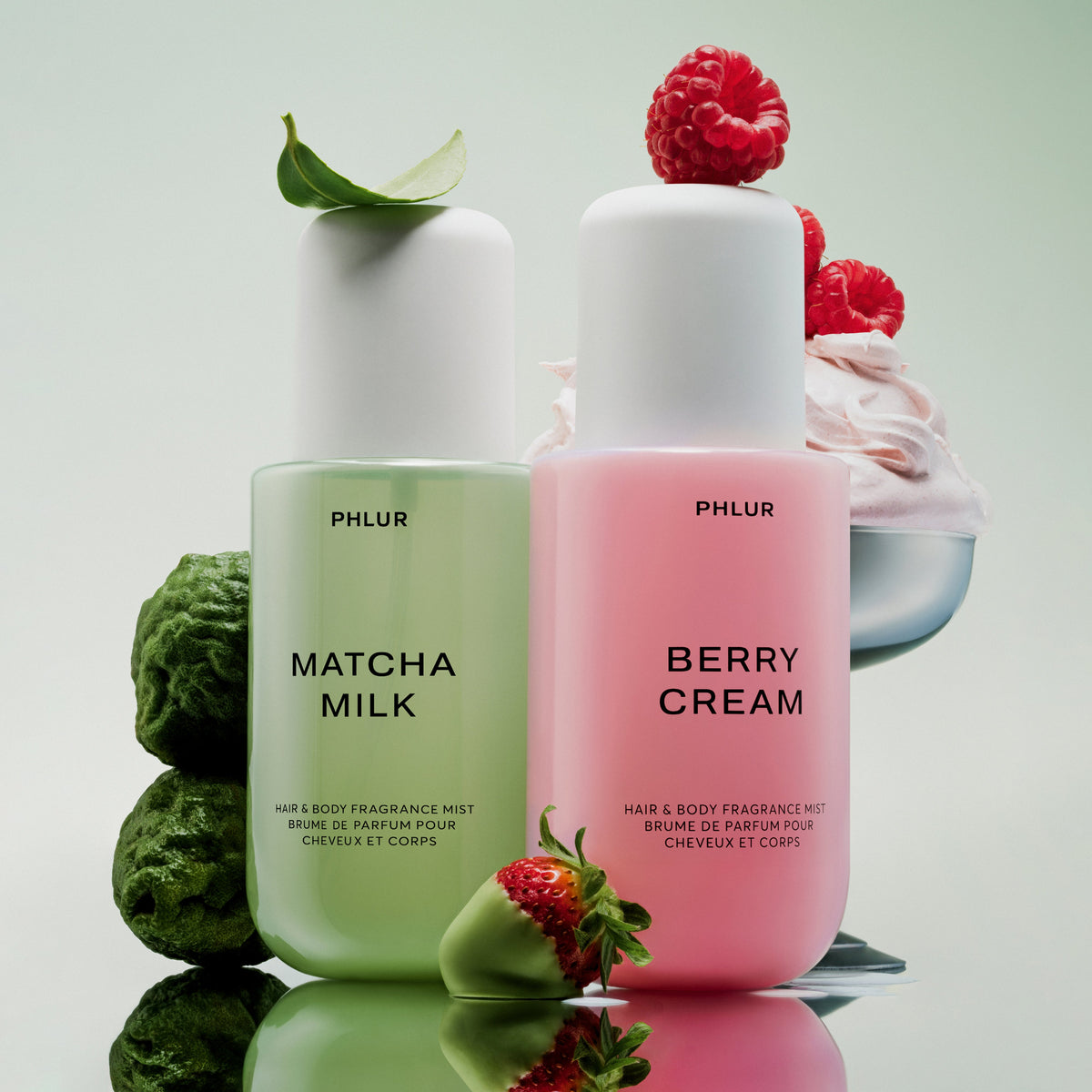 Berry Matcha Body Mist Duo - Matcha Milk and Berry Cream