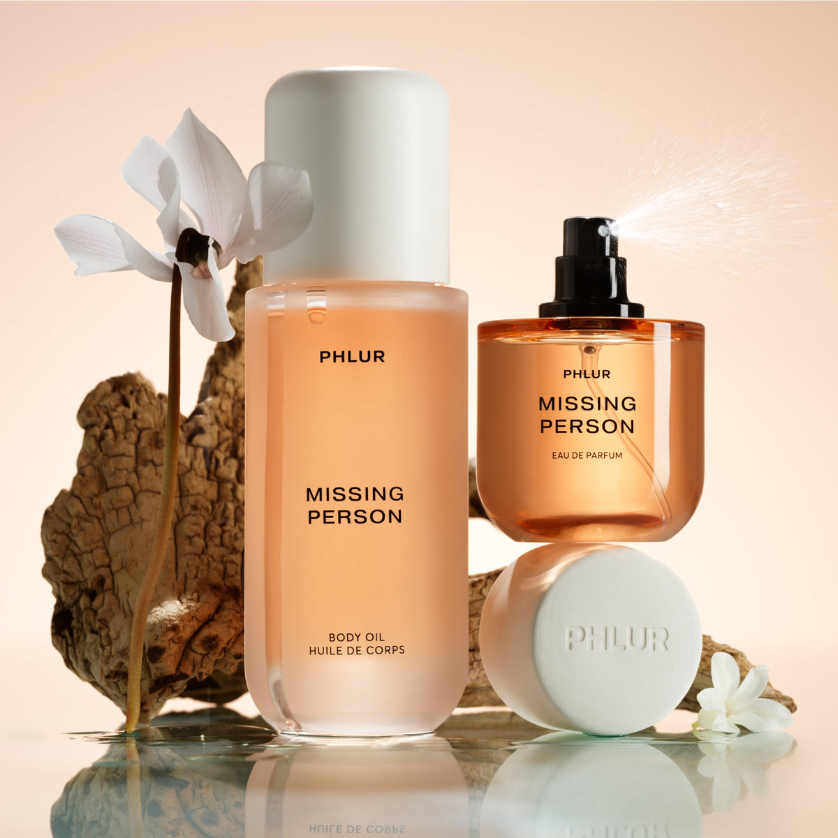 Missing Person Daily Ritual Duo, Body Oil and Eau de Parfum Set